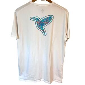 Bird Dogs Graphic T-Shirt Hummingbird White Crew Neck Short Sleeve Men’s XL